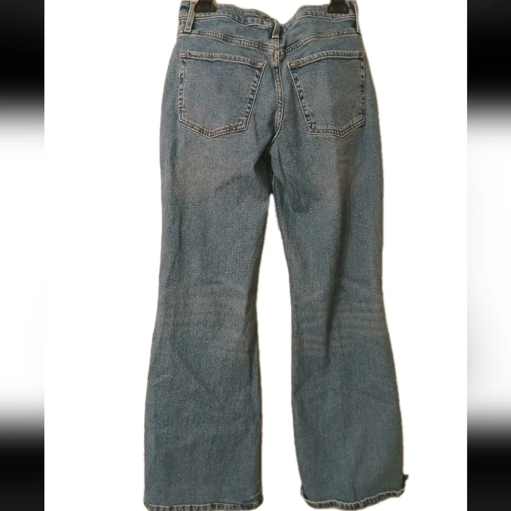 Vintage Forever 21 Distressed Wide Leg High Waisted Jeans Size:25 Bell Bottoms - Picture 4 of 11